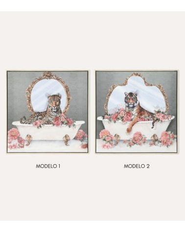 Cuadro de Tigre Glamuroso de Lienzo