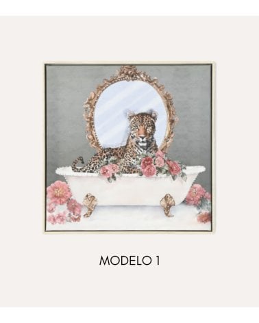 Cuadro de Tigre Glamuroso de Lienzo