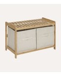 Banco Zapatero Tidy Box con 2 Cestas de Bambú