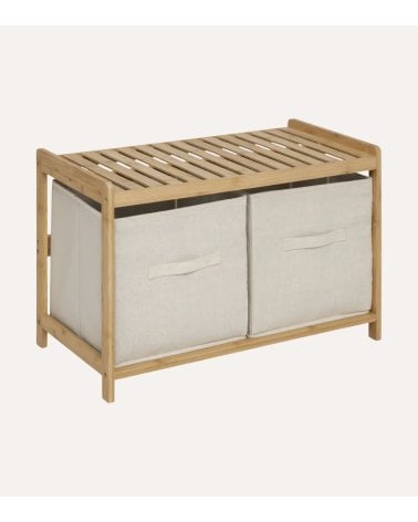 Banco Zapatero Tidy Box con 2 Cestas de Bambú