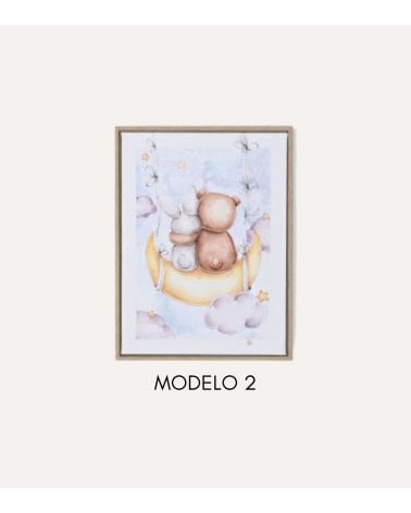 Cuadro Infantil de Animalito con Globo