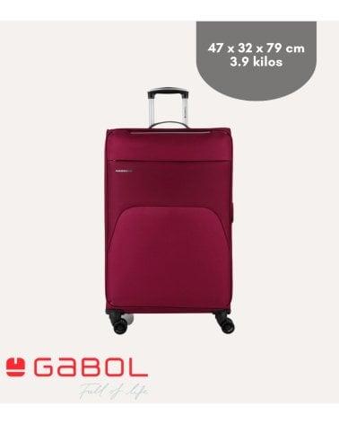 Maleta de Tela Zambia de Cuatro Ruedas
