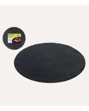 Bandeja de Presentación Redonda de Pizarra