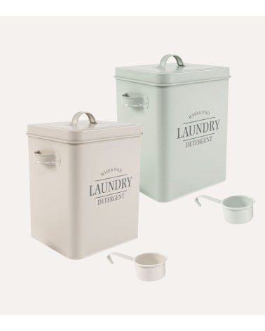 Bote Metálico para Detergente con Cazo