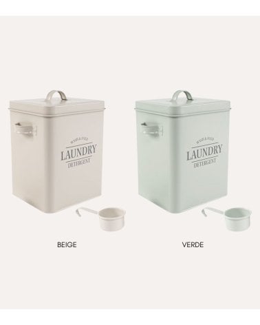 Bote Metálico para Detergente con Cazo