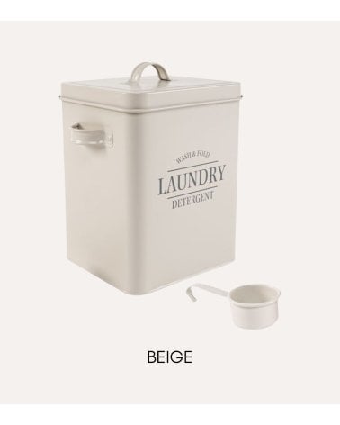 Bote Metálico para Detergente con Cazo