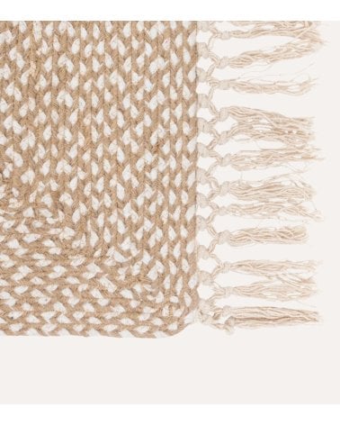 Alfombra Pasillera The Floral de Yute y Algodón