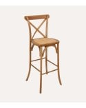 Silla Alta de Bar Isak de Madera de Roble Natural