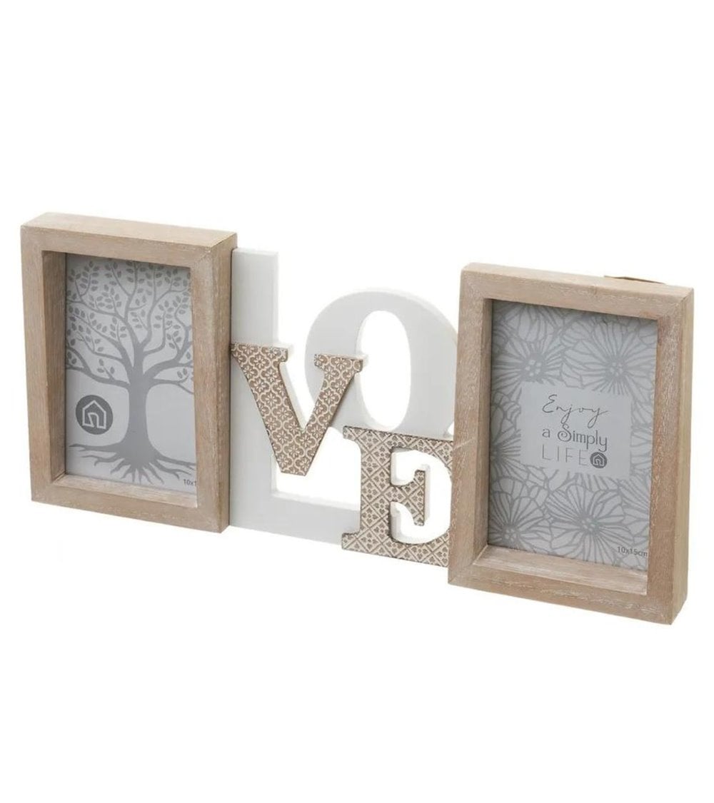 Marco de Fotos Doble para Colgar en Pared