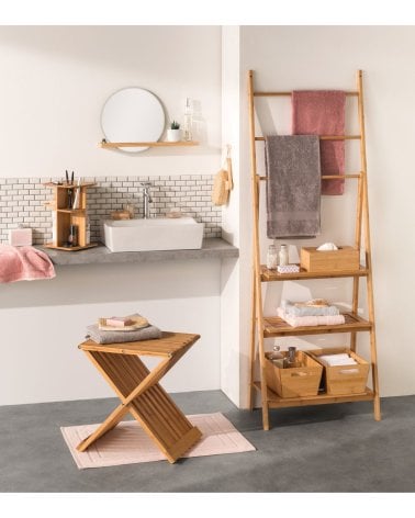 Taburete Plegable Origami de Bambú