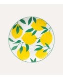 Plato de Postre Limones de Porcelana