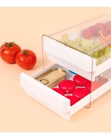 Organizador de Frigorífico con 2 Cajones