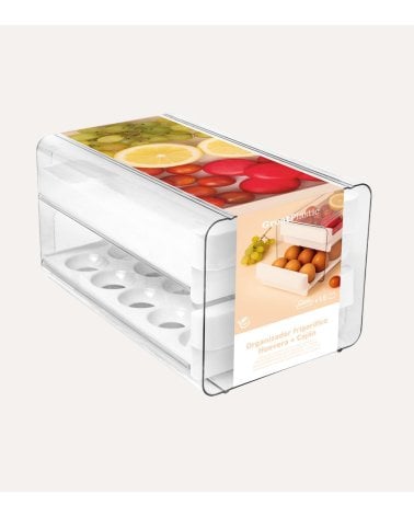 Organizador de Frigorífico Huevera y Cajón