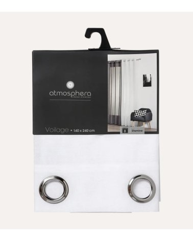 Visillo Etamine con Aros de Acero