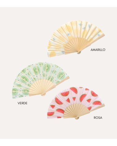 Abaníco de Fruta de Madera