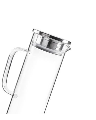 Jarra para Agua de Borosilicato con Tapa