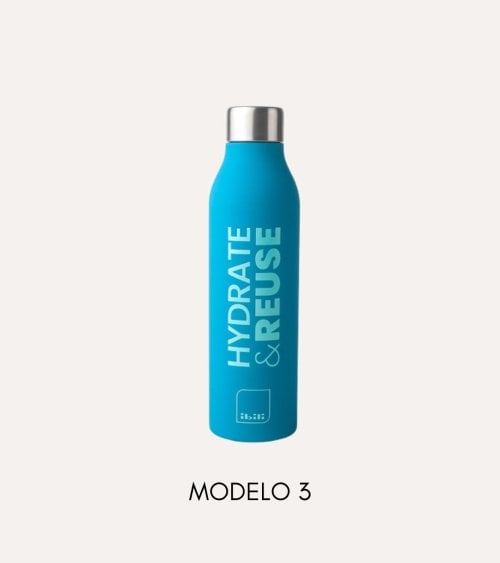 Botella Termo Hidrátate & Reutiliza de Acero