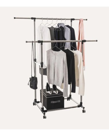 Perchero Doble Venus de Acero Inoxidable