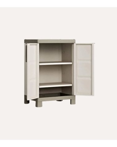 Armario Bajo para Exteriores con 2 Baldas Regulables