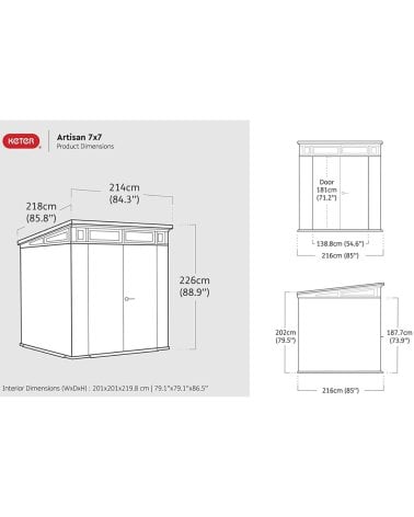 Caseta para Exteriores Artisan para Jardín