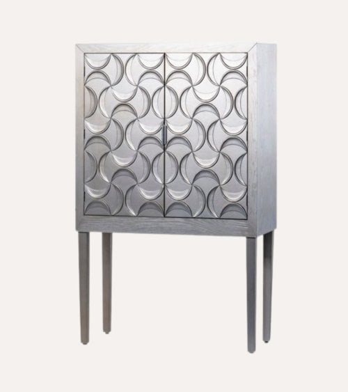 Vitrina de Madera Color Champán