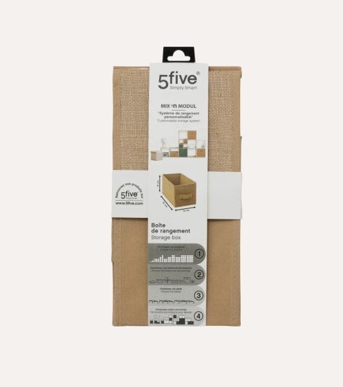 Caja de Almacenaje de Tela de Yute