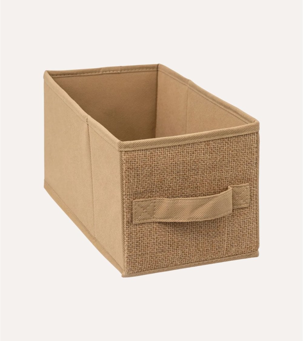 Caja de Almacenaje de Tela de Yute