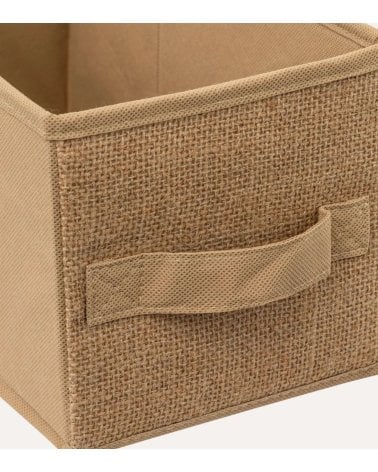 Caja de Almacenaje de Tela de Yute
