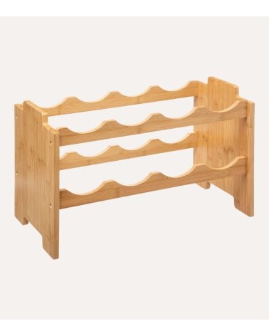 Soporte de Bambú para 8 Botellas