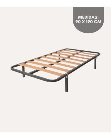 Somier de Lámina Ancha en Color Titanio