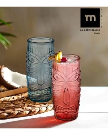 Set de 6 Vasos Tiki para Cócteles
