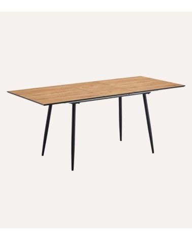 Mesa de Comedor Extensible Oak de Metal y Melamina