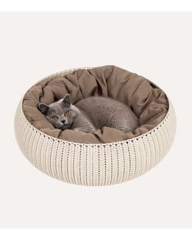Cama Knit para Mascotas con Cojín