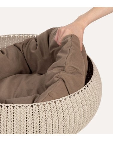 Cama Knit para Mascotas con Cojín