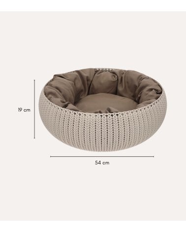 Cama Knit para Mascotas con Cojín