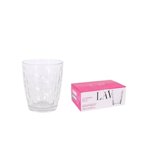 Set de 6 Vasos con Relieve New Artemis