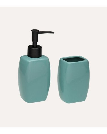 Set de Dispensador de Jabón y Vaso Portacepillos