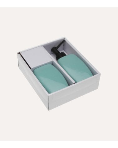 Set de Dispensador de Jabón y Vaso Portacepillos