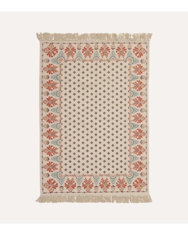 Alfombra Impresa Ikat de Algodón