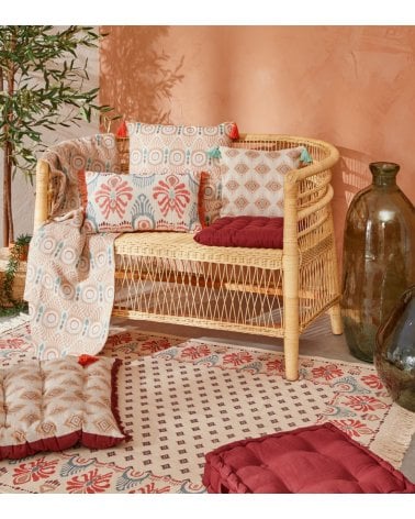 Alfombra Impresa Ikat de Algodón