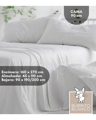 Juego de Sábanas 100% Algodón Lisas