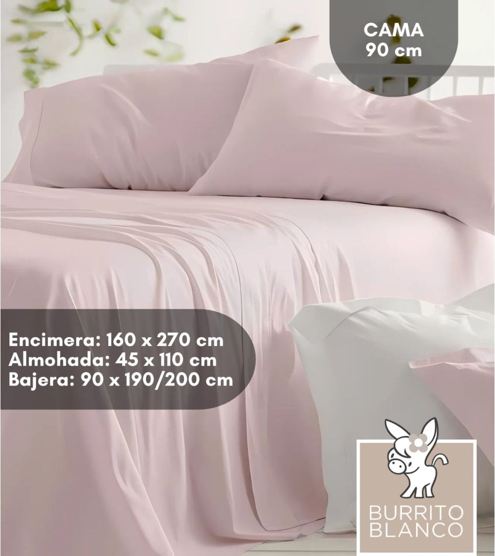 Juego de Sábanas 100% Algodón Lisas