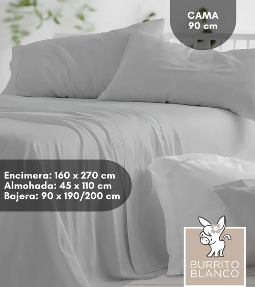 Juego de Sábanas 100% Algodón Lisas