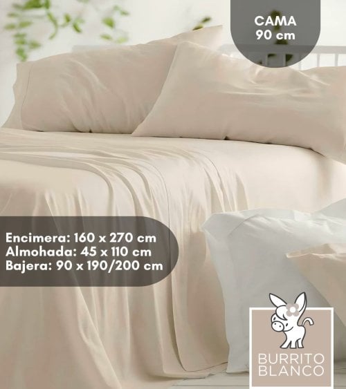Juego de Sábanas 100% Algodón Lisas