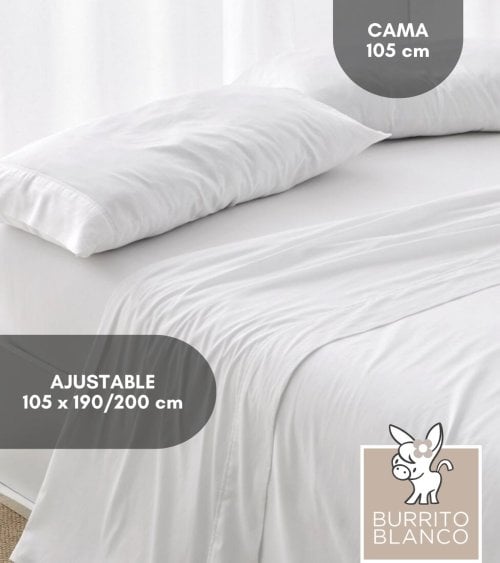 Sábana Bajera 180 Hilos Lisas de 100% Algodón Percal