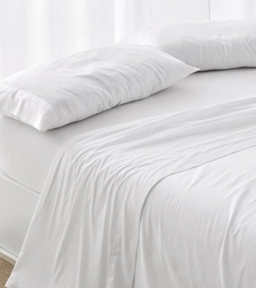 Sábana Bajera 180 Hilos Lisas de 100% Algodón Percal