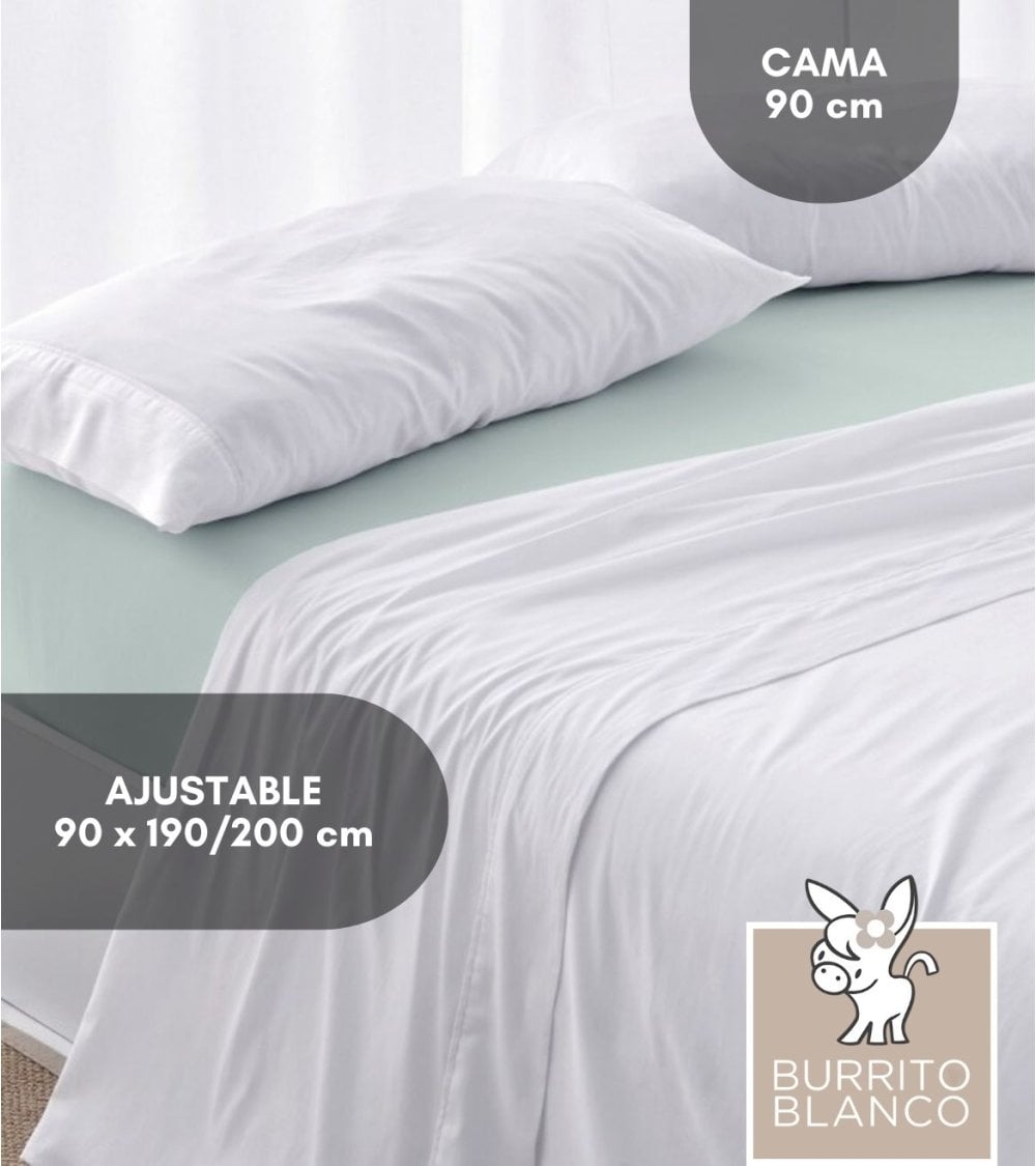 Sábana Bajera 180 Hilos Lisas de 100% Algodón Percal