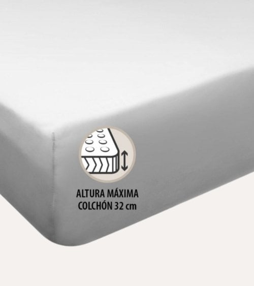 Sábana Bajera 180 Hilos Lisas de 100% Algodón Percal