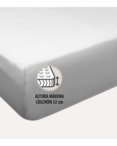 Sábana Bajera 180 Hilos Lisas de 100% Algodón Percal