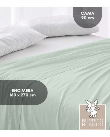 Sábana Encimera 180 Hilos Lisas de 100% Algodón Percal